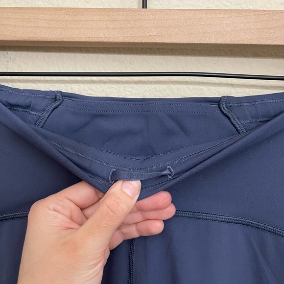 Lululemon Train Times High Rise Mesh Panel 21" Crop Tight Leggings Dazed Blue 6 - Picture 9 of 15